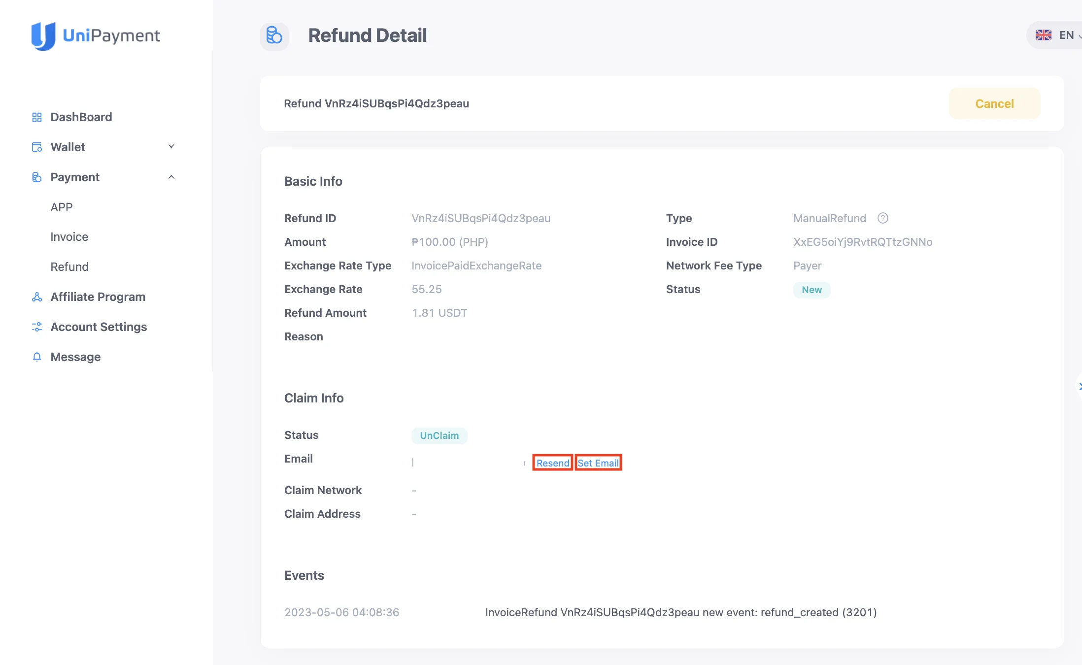 Manual Refund Guide UniPayment
